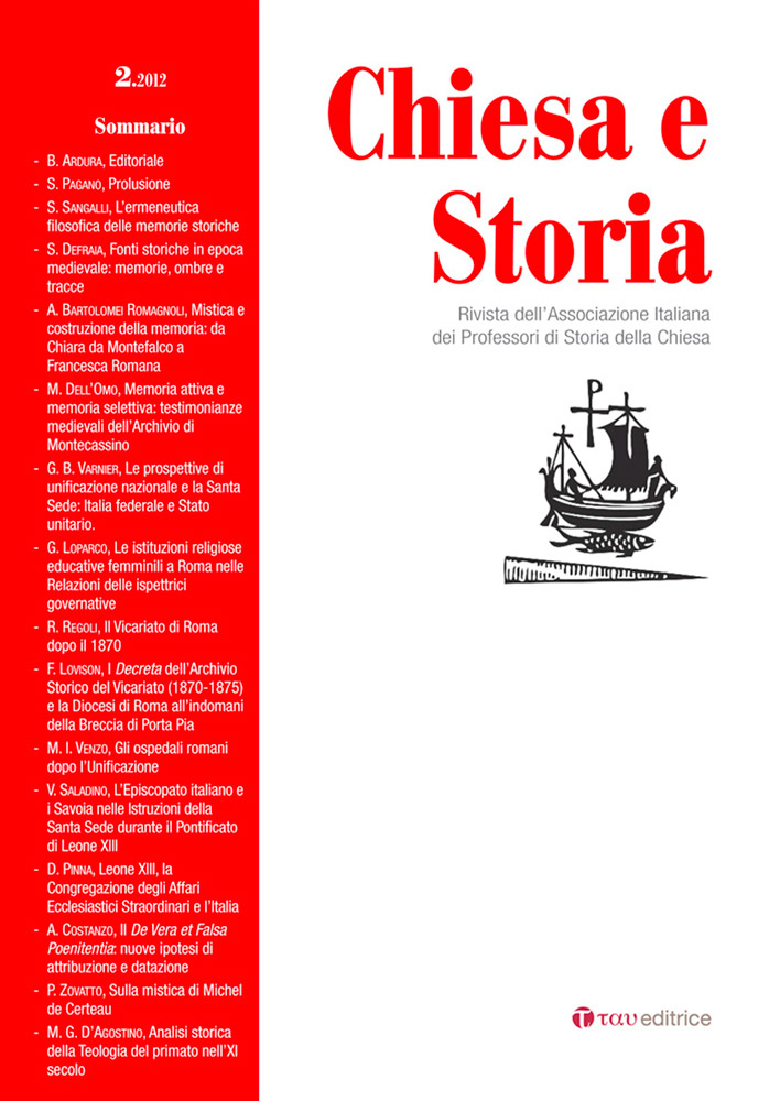 Chiesa e Storia 2.2012