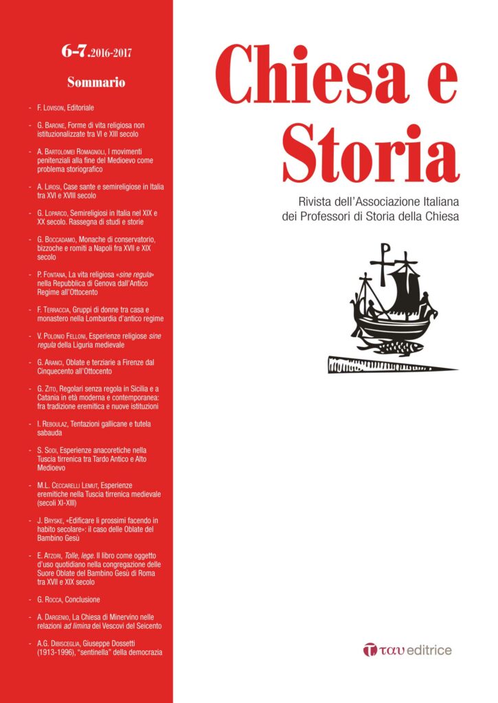 Chiesa e Storia 6-7.2016-2017