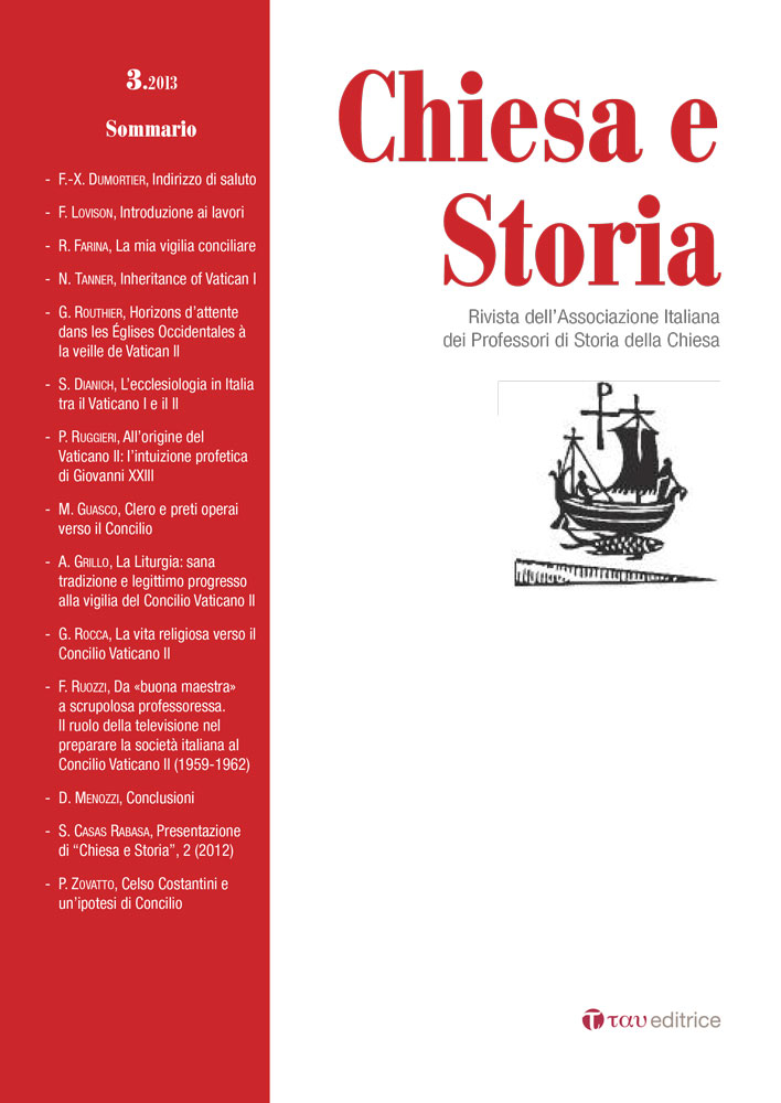 Chiesa e Storia 3.2013